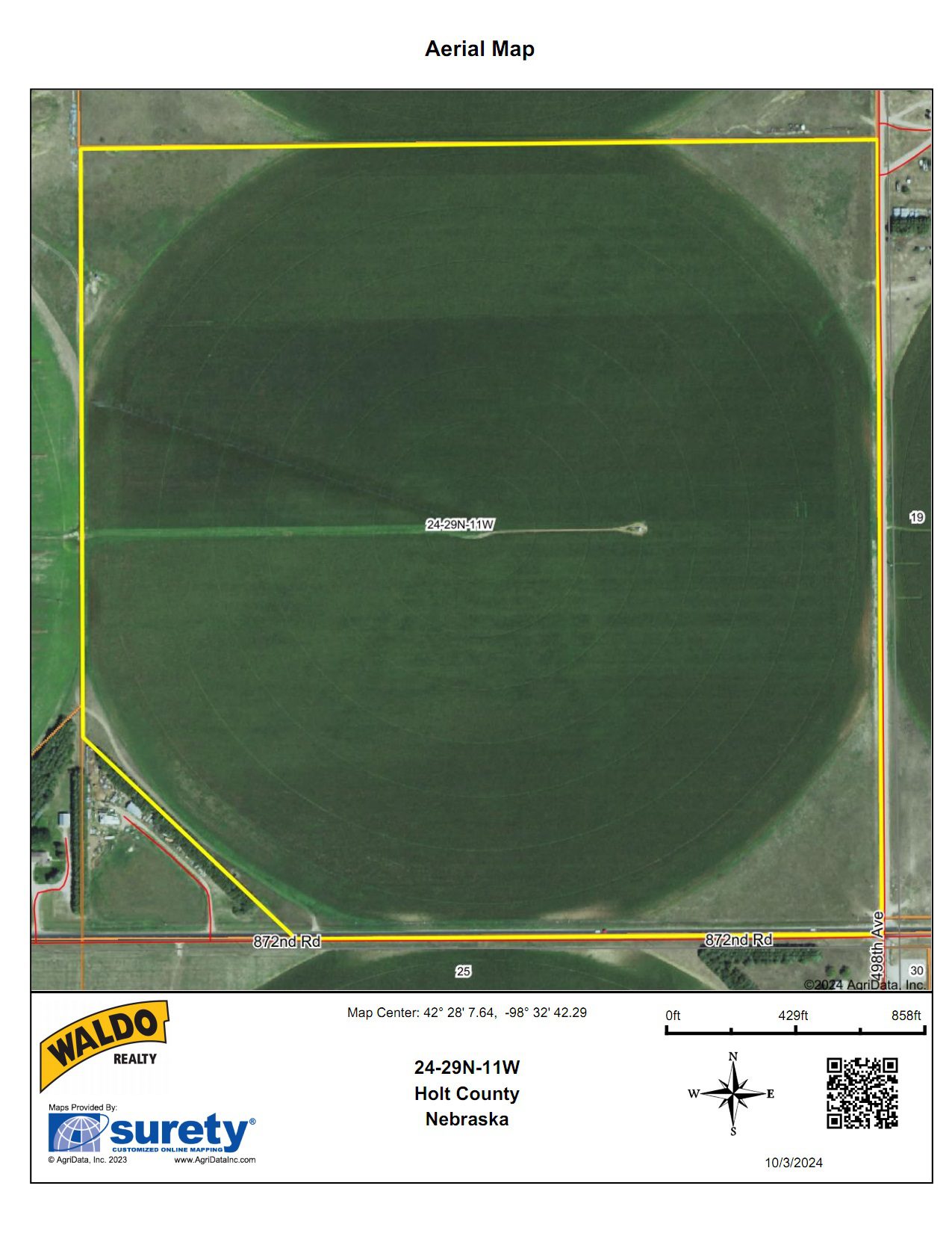 Holt County, Nebraska farm for sale.