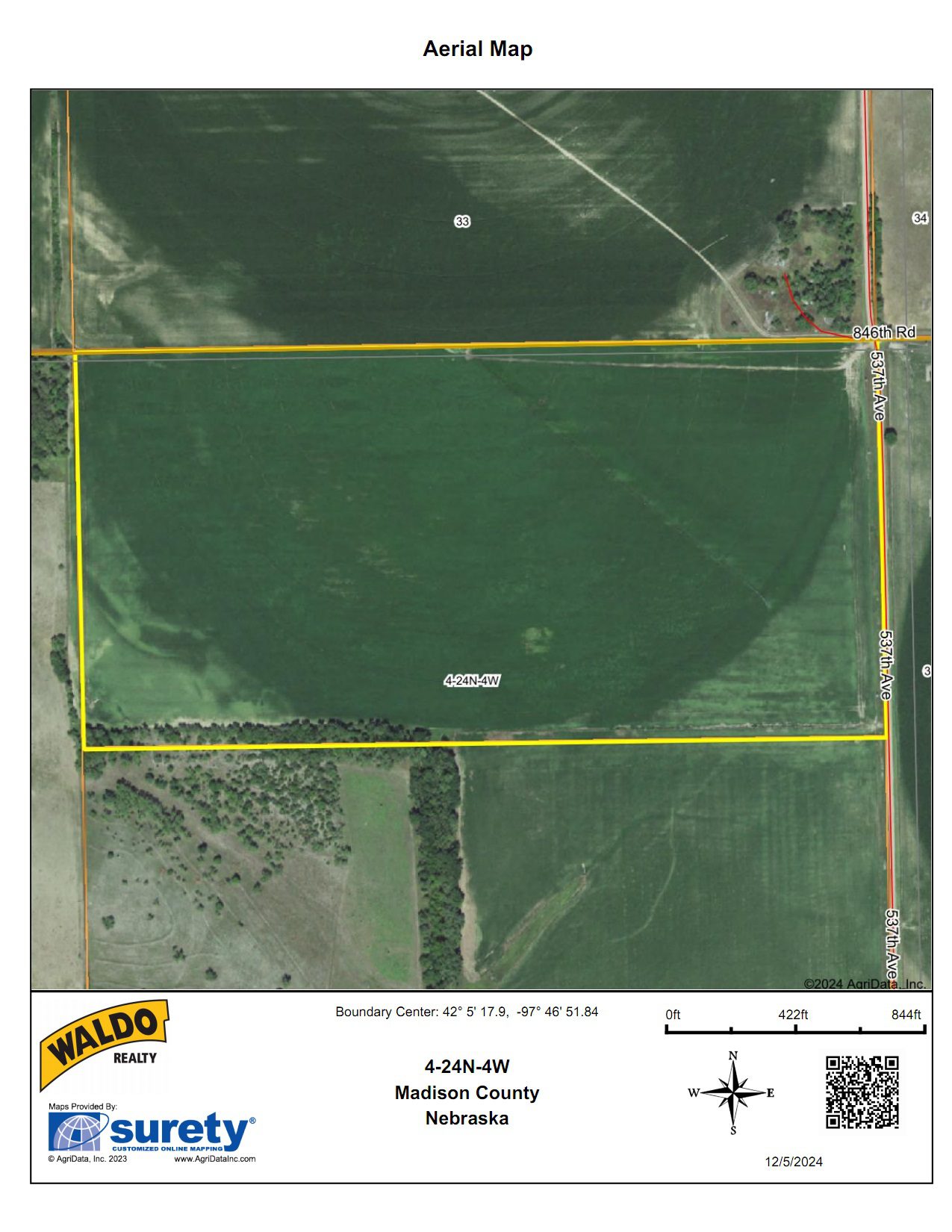 Madison County Irrigated Farm For Sale