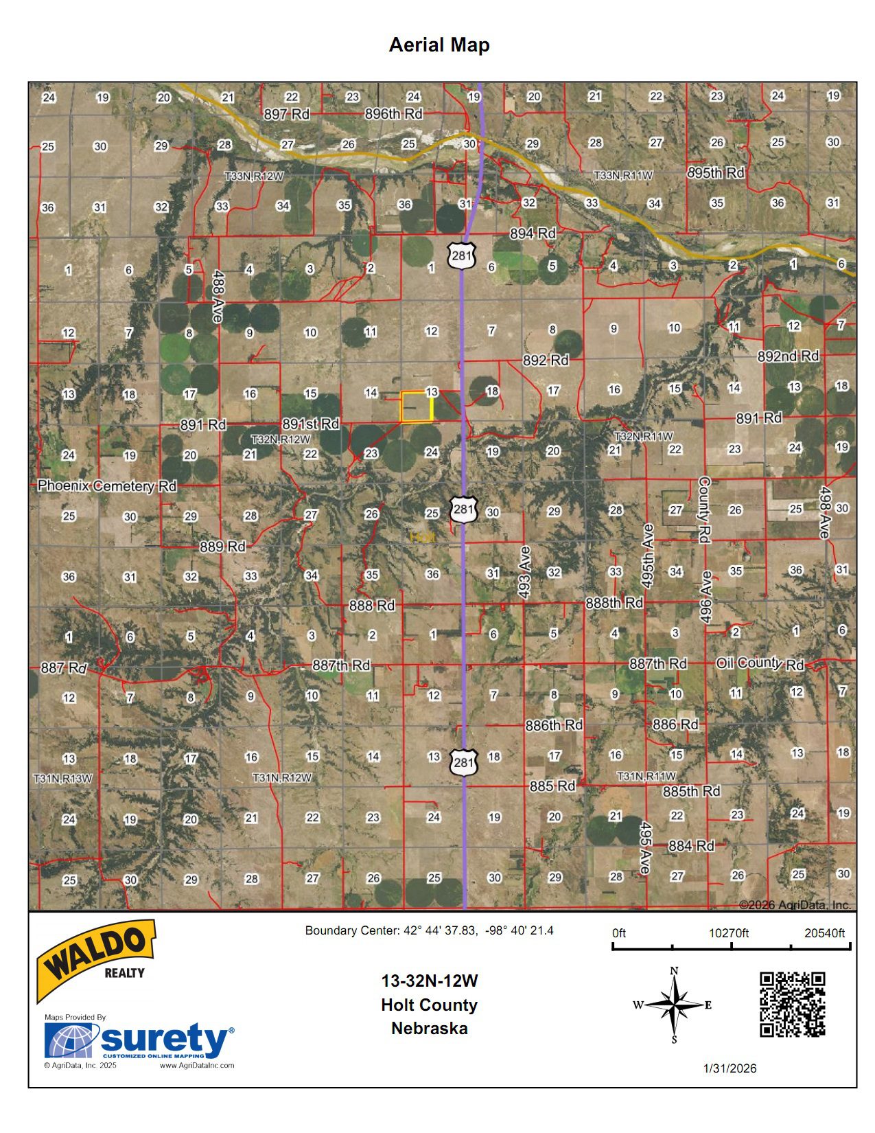 Holt County, Nebraska Pasture for Sale