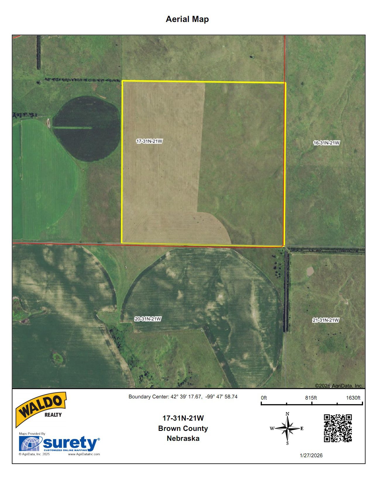 Brown County Nebraska Meadow For Sale