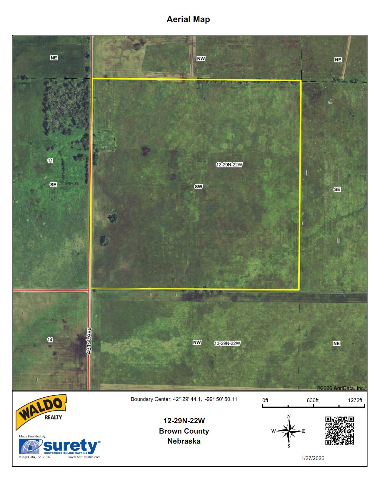 Brown County Sub-Irrigated Meadow For Sale