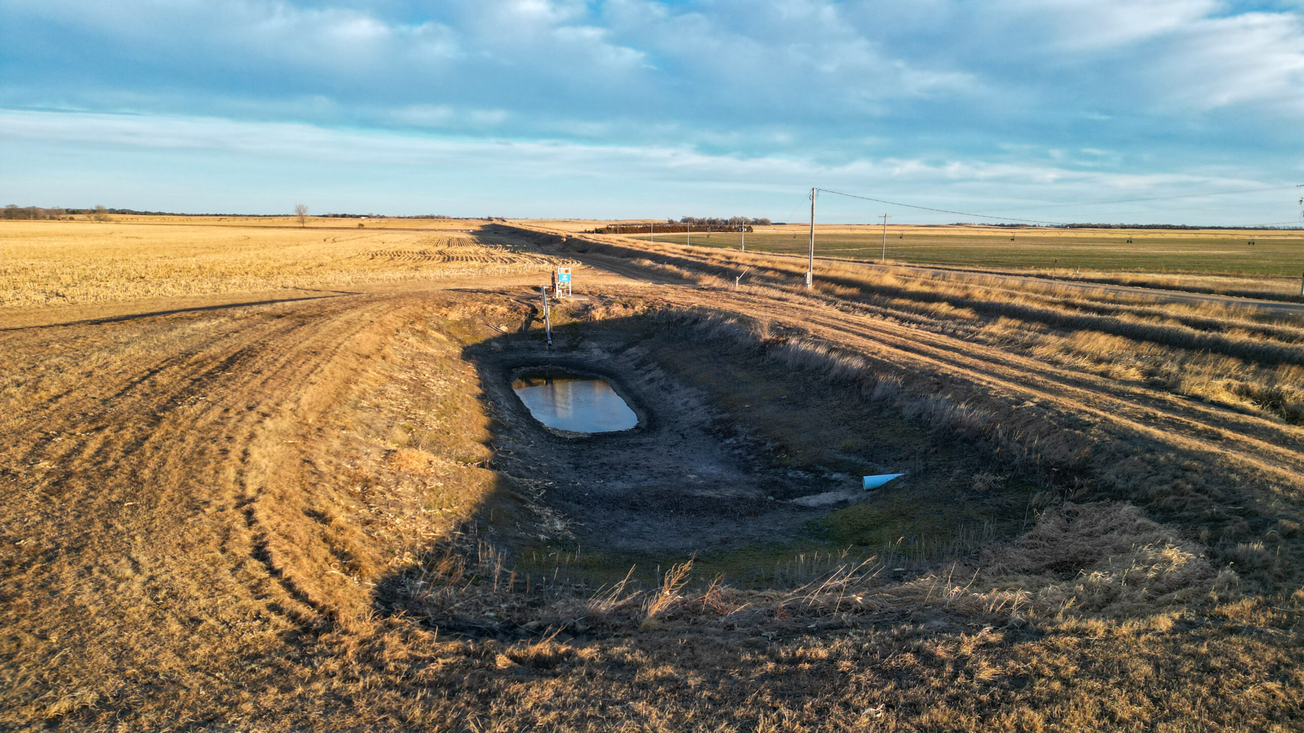 Brown County Irrigated Quarter with Home & Shop For Sale