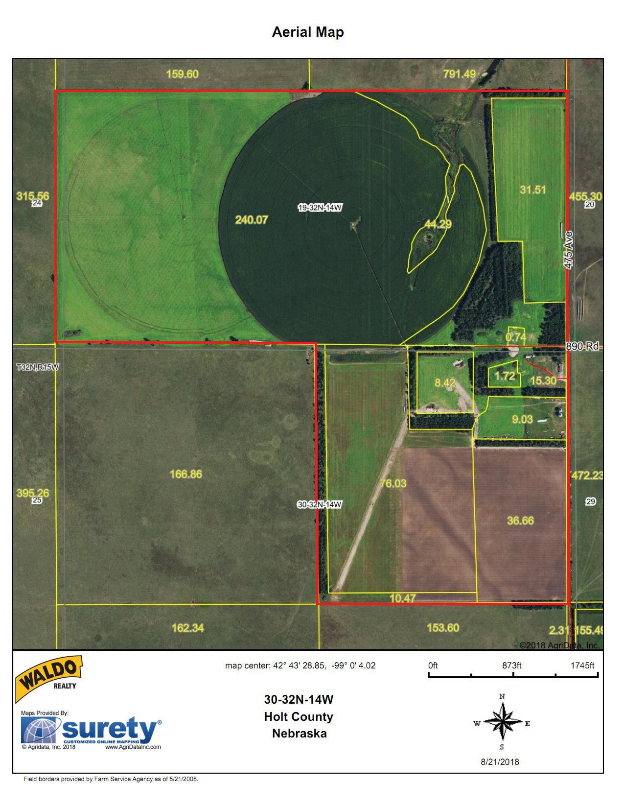 Holt County, Nebraska Irrigated Farm/Backgrounding Unit