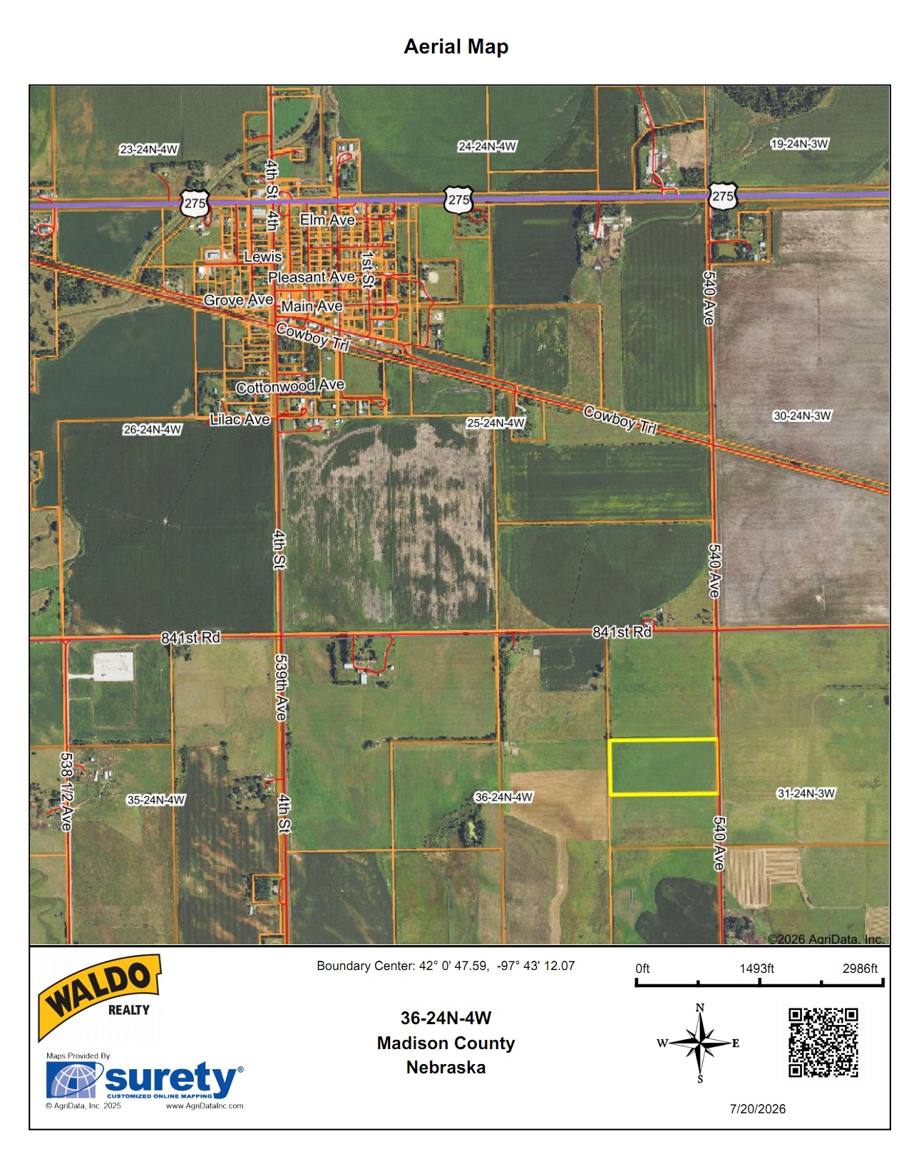 Madison County, Nebraska Hay Meadow For Sale